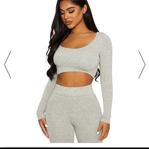 Naked wardrobe scooped crop